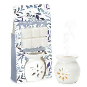 ΑΡΩΜΑΤΙΣΤΗΣ ΚΕΡΑΜΙΚΟΣ 7,8X6,5X7,8 ΣΕΤ ΜΕ WAX MELTS 66G NO976602