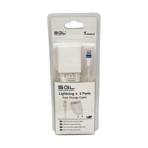 ΑΝΤΑΠΤΟΡΑΣ ΦΟΡΤΙΣΗΣ ΜΕ ΚΑΛΩΔΙΟ ΚΑΙ 2 ΘΥΡΕΣ USB - LIGHTNING - QUICK CHARGE - B5-F2 - 1M - 099521