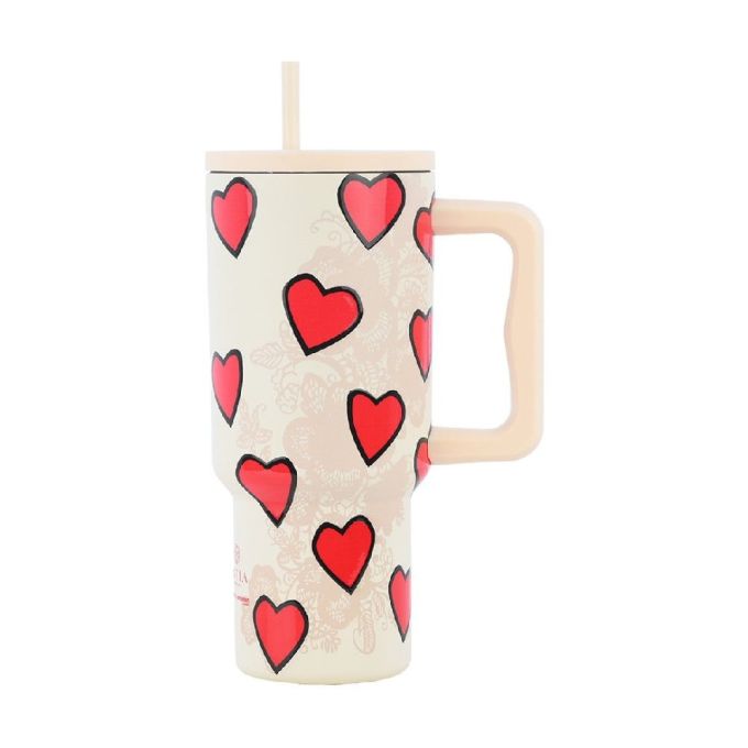 STRAW TUMBLER XL STA 900ML TENDER LACE