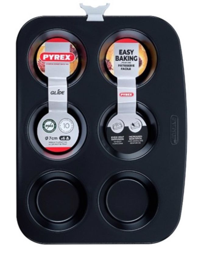 ΦΟΡΜΑ ΑΝΤ-ΤΙΚΗ MAFFIN 6ΘΕΣΕΙΣ PYREX GLIDE