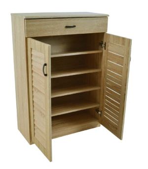 ΠΑΠΟΥΤΣΟΘΗΚΗ ΞΥΛ. 4 ΡΑΦ. + ΣΥΡΤ. ΧΡΩΜΑ 68X32X98ΥΨ. (ΕΚΠΤ.-30€ ΚΟΥΤΙ)