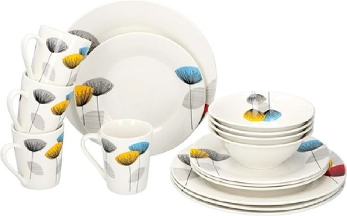 ΣΕΤ ΠΙΑΤΑΣ ΜΕ ΚΟΥΠΕΣ 16ΤΕΜ. ΛΟΥΛΟΥΔΙ DINNER SET