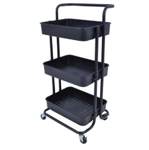 ΜΑΝΑΒΗΣ ΜΑΥΡΟ ΜΑΤ ΜΕΤΑΛΙΚΟΣ 3ΠΛΟΣ ΤΡΟΧΗΛΑΤΟΣ (43X36X86)