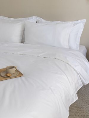 ΣΕΝΤΟΝΙ ΥΠΕΡΔ. 240Χ270 ΛΕΥΚΟ 100% PERCALE DIOGENES ΜΕ ΛΑΣΤΙΧΟ PALAMAIKI