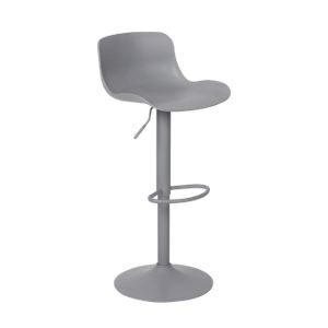 ΣΚΑΜΠΟ BAR MOSS ΒΑΡ ΜΕ ΠΛΑΤΗ ΜΕΤΑΛΛΟ ΒΑΦΗ ΓΚΡΙ PP 44X45X58-81-79-102CM