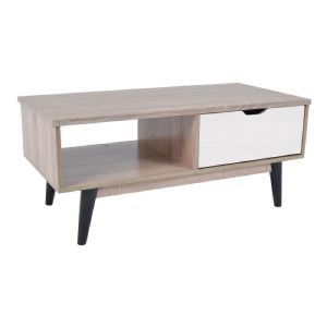 ΞΥΛΙΝΟ ΤΡΑΠΕΖΑΚΙ+ΣΥΡΤ. ΜΕ ΠΟΔΙΑ 2 ΧΡ. (100X48X43) (ΕΚΠΤ.-15€ ΚΟΥΤΙ)