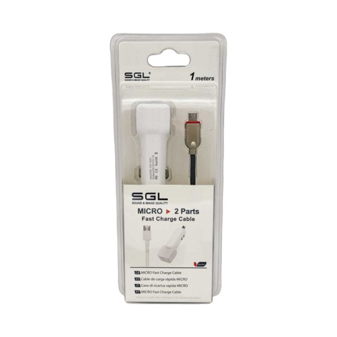 ΦΟΡΤΙΣΤΗΣ ΑΝΑΠΤΗΡΑ ΑΥΤΟΚΙΝΗΤΟΥ ΜΕ 2 ΘΥΡΕΣ USB - LIGHTNING - FA5-V2 - 1M - 099613