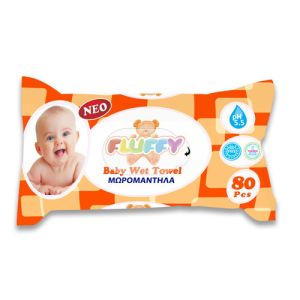 ΜΩΡΟΜΑΝΔΗΛΑ FLUFFY 19Χ16CM 80ΤΕΜ 45GSM