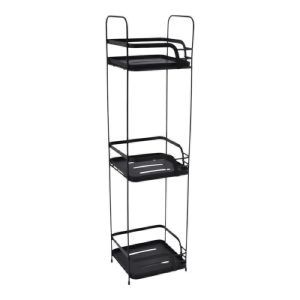 ΡΑΦΙΕΡΑ ΜΠΑΝΙΟΥ ΤΡΙΠΛΗ ΜΕΤΑΛΛΙΚΗ ΣΕ ΜΑΥΡΟ ΧΡΩΜΑ 16X15,5X63ΕΚ.