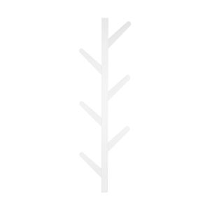 ΚΡΕΜΑΣΤΡΑ BAMBOO ΚΑΘΕΤΗ 6Θ ΠΛΑΚΕ ΛΕΥΚΗ