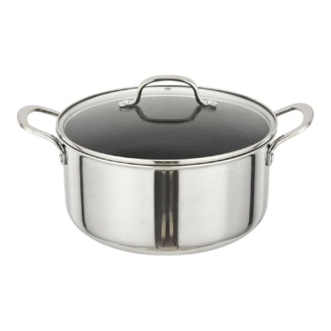 ΚΑΤΣΑΡΟΛΑ ΙΝΟΧ ΑΝΤΙΚ-ΤΙΚΗ ΜΕ ΓΥΑΛ. ΚΑΠΑΚΙ DMOND TRI-PLY 20ΕΚ.