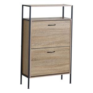 ΠΑΠΟΥΤΣΟΘΗΚΗ 2ΠΛΗ ΞΥΛΟ - ΜΕΤΑΛΟ (60X24X105) (ΕΚΠΤ.-20€ ΚΟΥΤΙ)