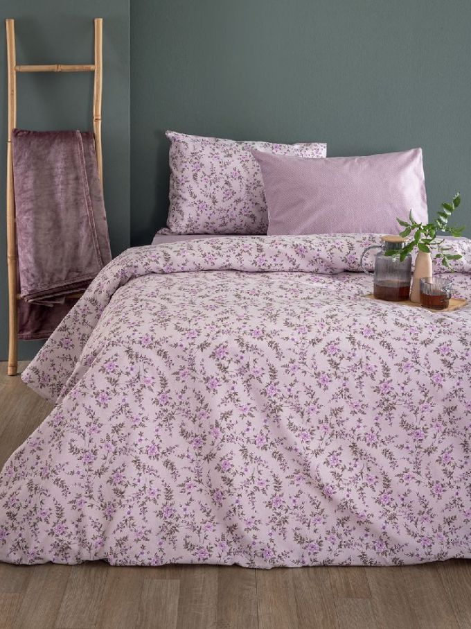 ΣΕΝΤΟΝΙΑ ΥΠΕΡΔ.240Χ265 FLANNEL BEAUTY FB0235 ΣΕΤ 4 PALAMAIKI