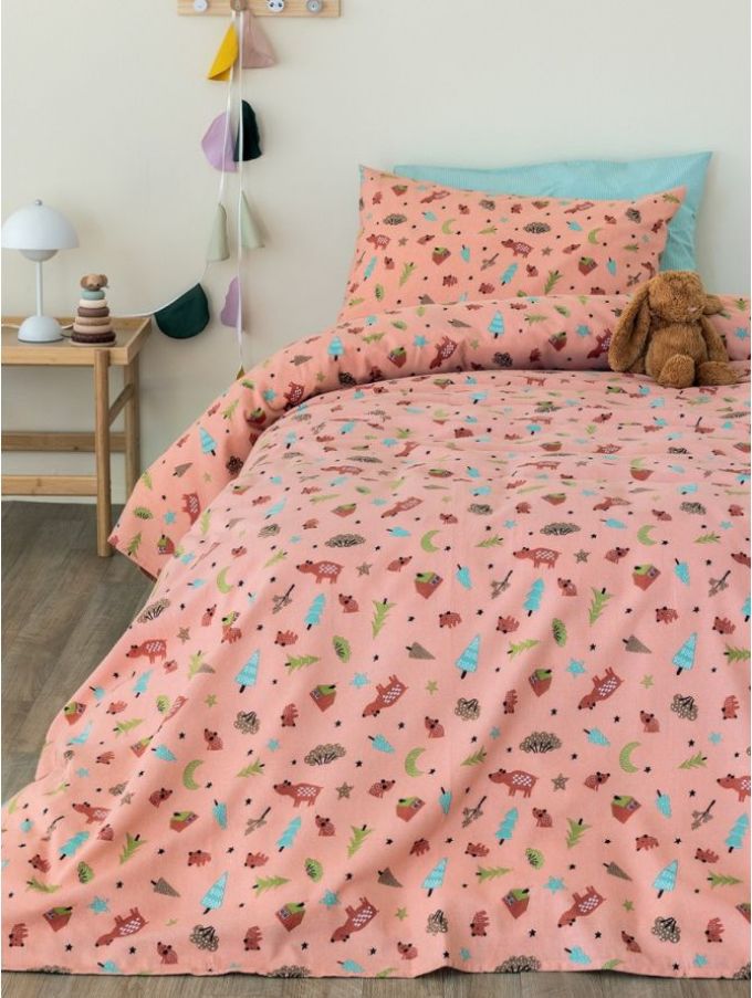 ΣΕΝΤΟΝΙΑ FLOUFI ΜΟΝΟ 170Χ265 FF100 100% COTTON ΣΕΤ 3 PALAMAIKI