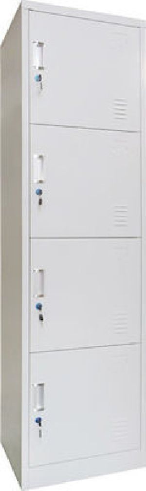 ΦΟΡΙΑΜΟΣ-LOCKER ΜΕΤΑΛΛΙΚΟΣ 50X45X180CM 4ΝΤΟΥΛΑΠΙΑ (ΕΚΠΤ.-15€ ΚΟΥΤΙ)