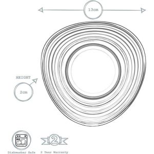 ΠΙΑΤΑΚΙΑ ΓΛΥΚΟΥ ΚΟΥΤΑΛΙΟΥ DERIN Φ124MM ΣΕΤ 6ΤΕΜ.