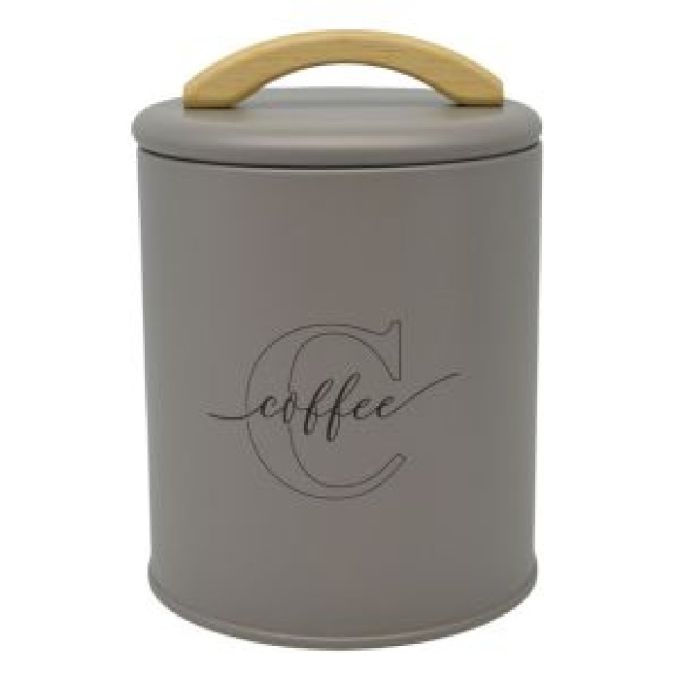 ΒΑΖΑΚΙ COFFEE ΜΕΤΑΛΛΙΚΟ TAUPE ΜΕ ΞΥΛ. ΛΑΒΗ (11X11X15)